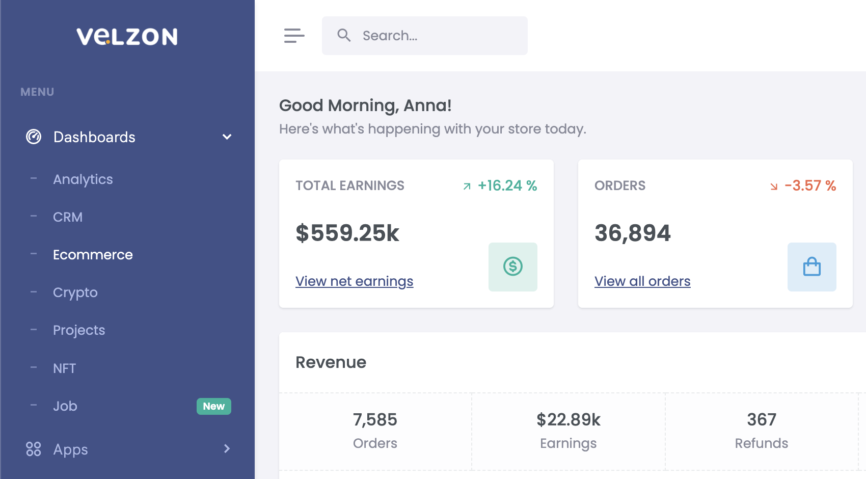 default theme template