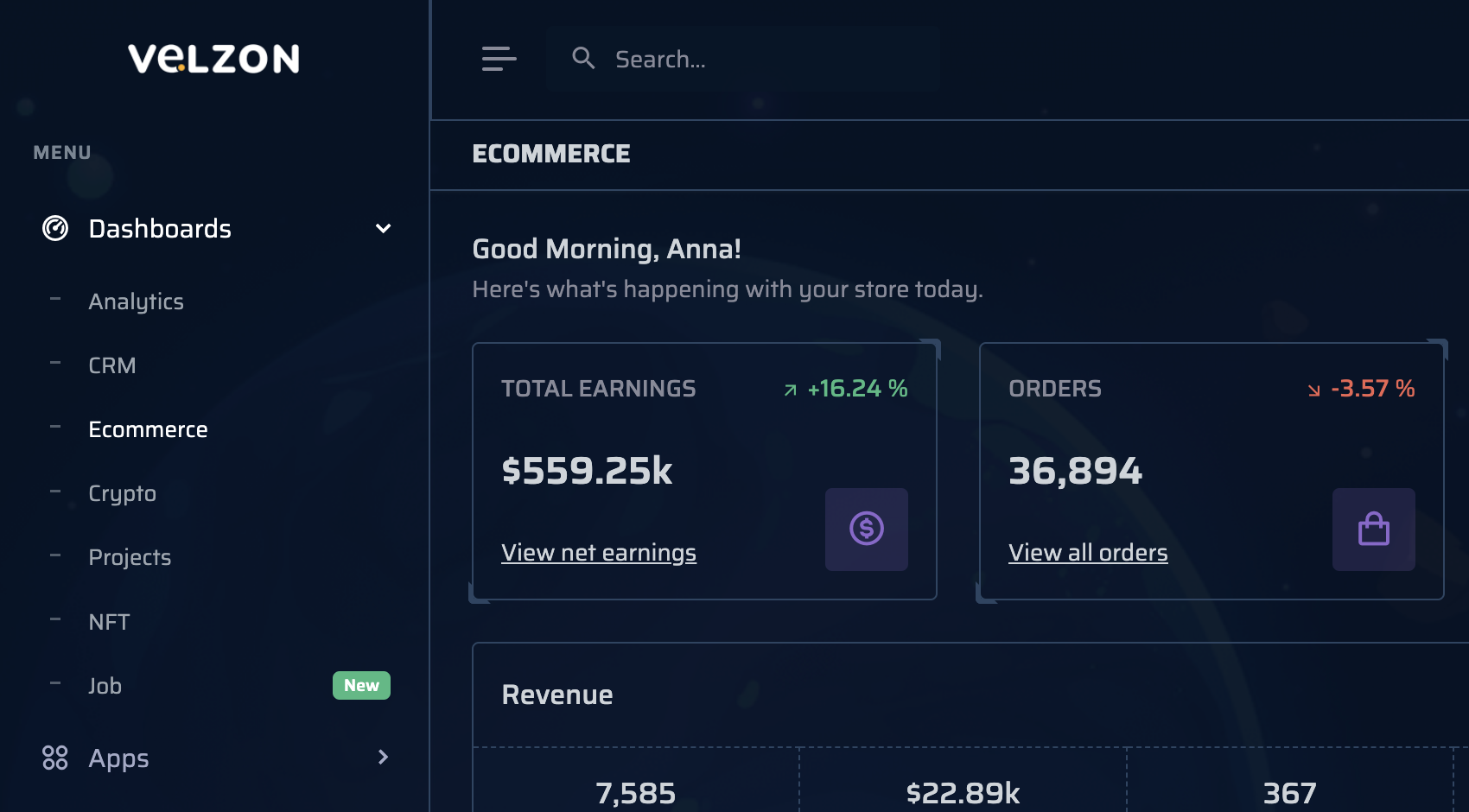 galaxy theme template