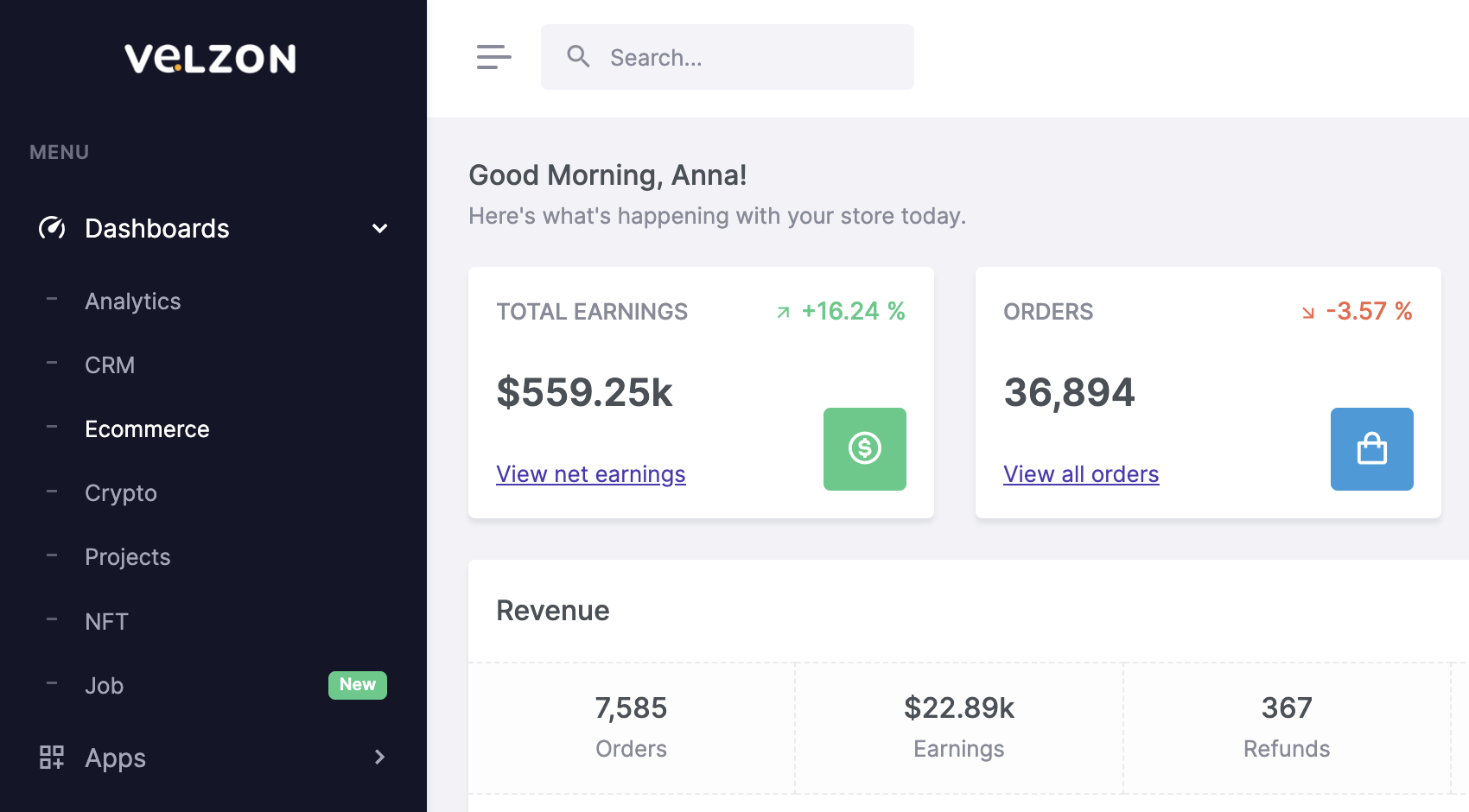 material theme template